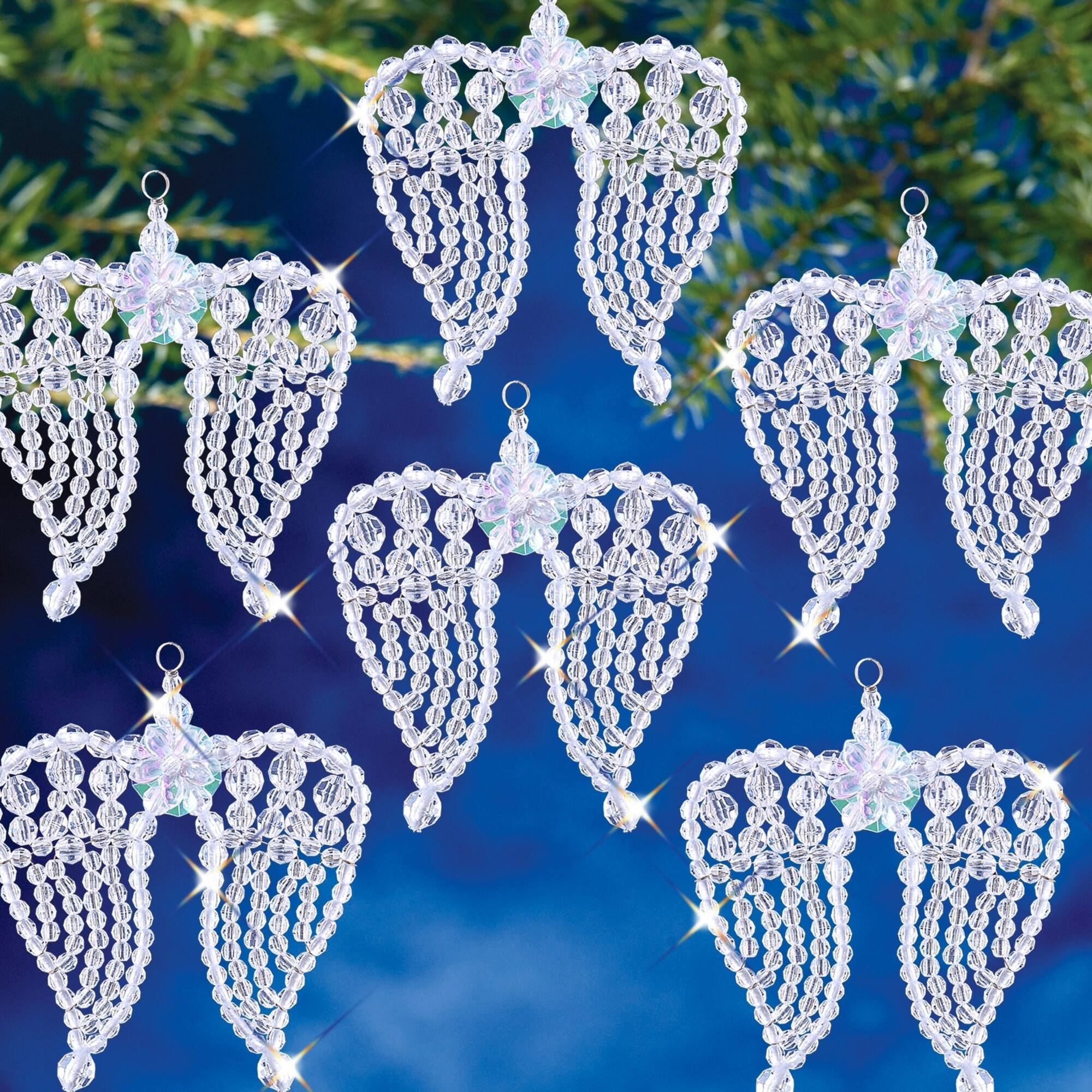 The Beadery® 3.5" Angel Wings Holiday Beaded Ornament Kit